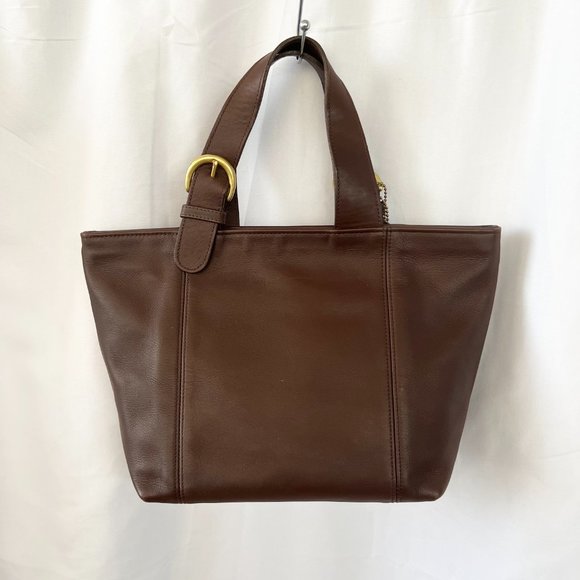 Vintage Coach Waverly Chocolate Brown Leather Tote 4133 - Picture 3 of 16